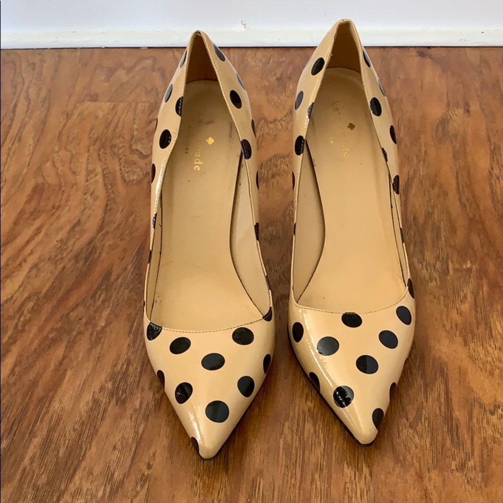 Kate Spade polka dot high heels